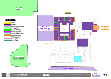 Centennial Updates drawing